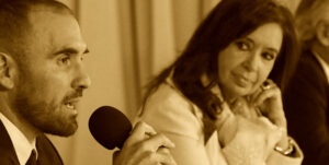 Guzmán con Cristina mirando de reojo