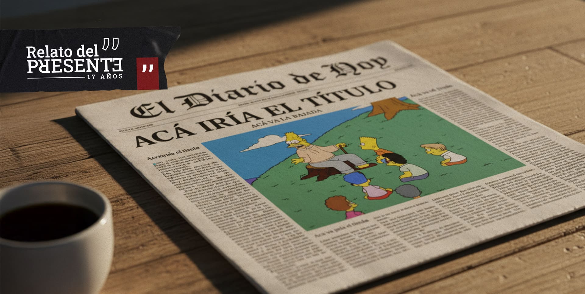 Con el diario de hoy