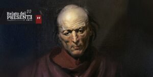 Se fue la pastilla - Reproducción de "El hombre melancolico", pintura de Theodore Géricault.