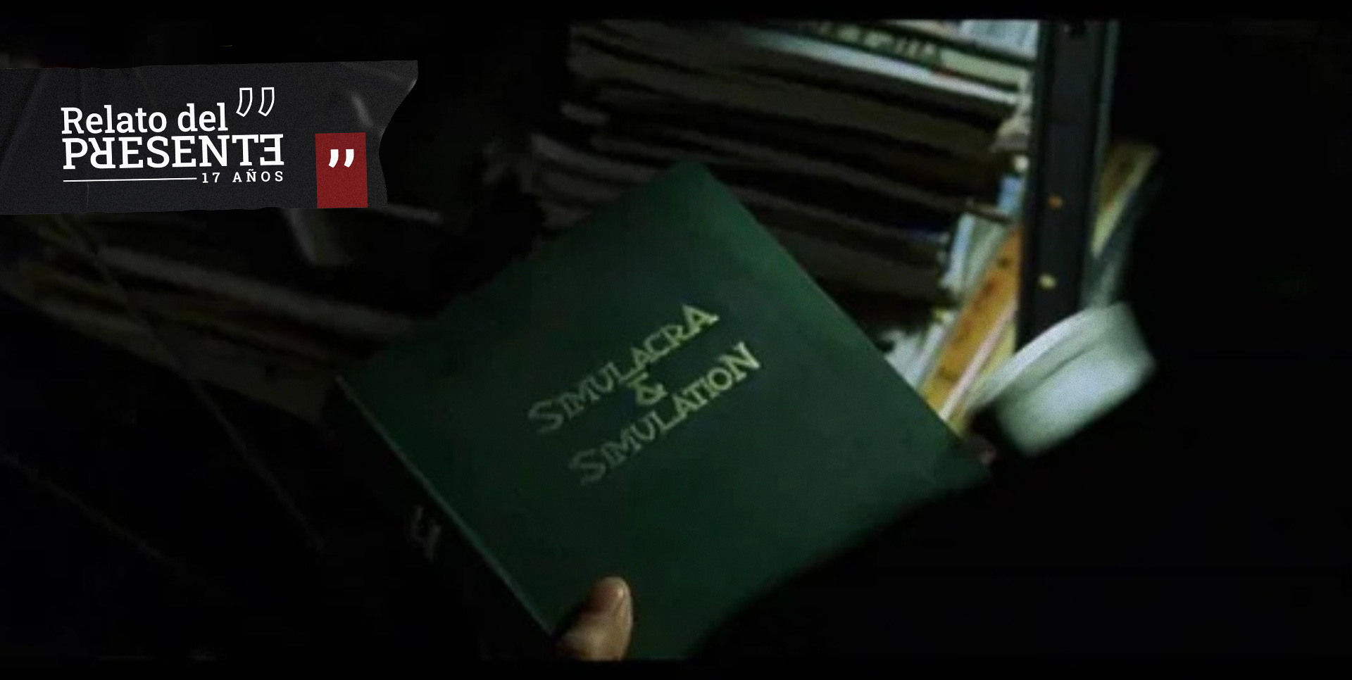El Gran Simulador - Imagen del libro Simulacro & Simulación en la película Matrix.