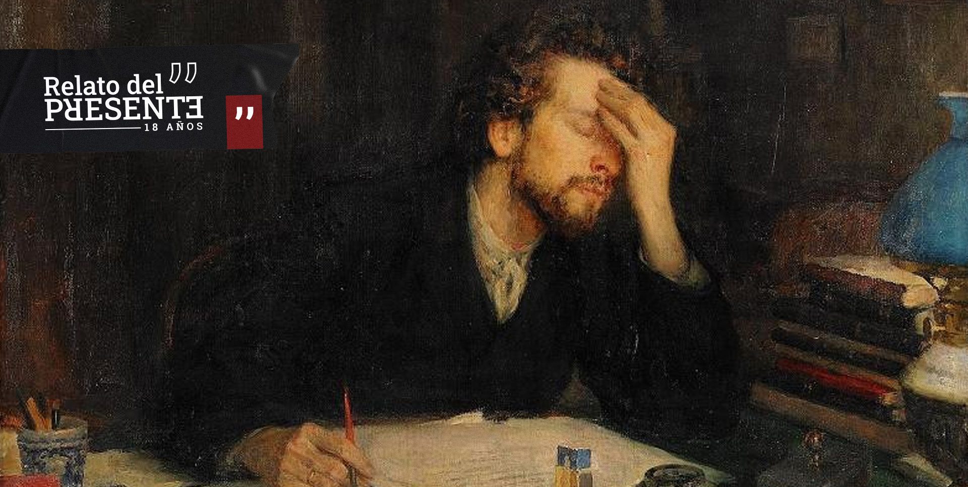técnica de desborde informativo – Cuadro The Passion of Creation de Leonid Pasternak.