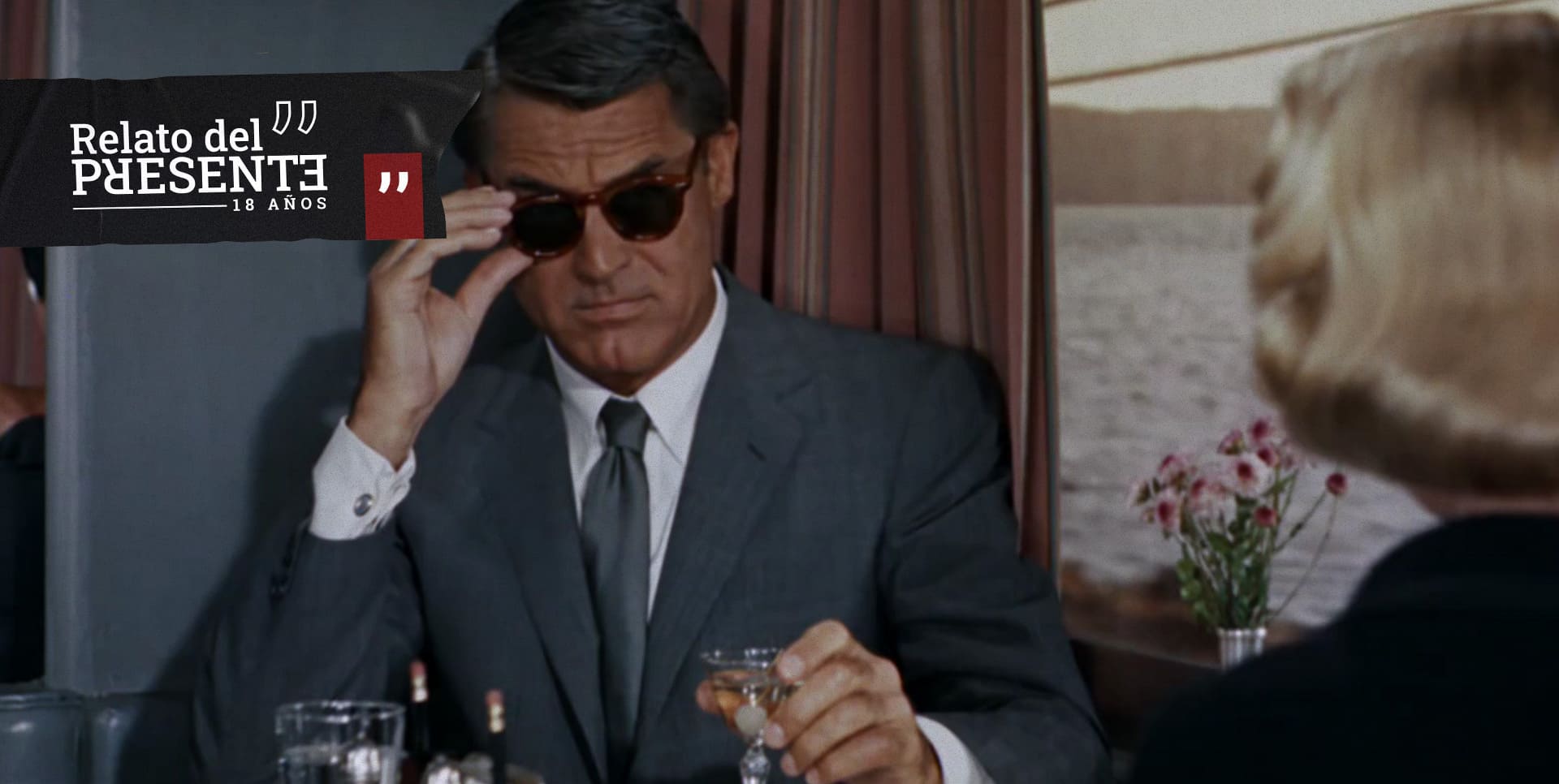 Eminencia gris - Frame de Cary Grant como Roger Thornhill en North by Northwest.